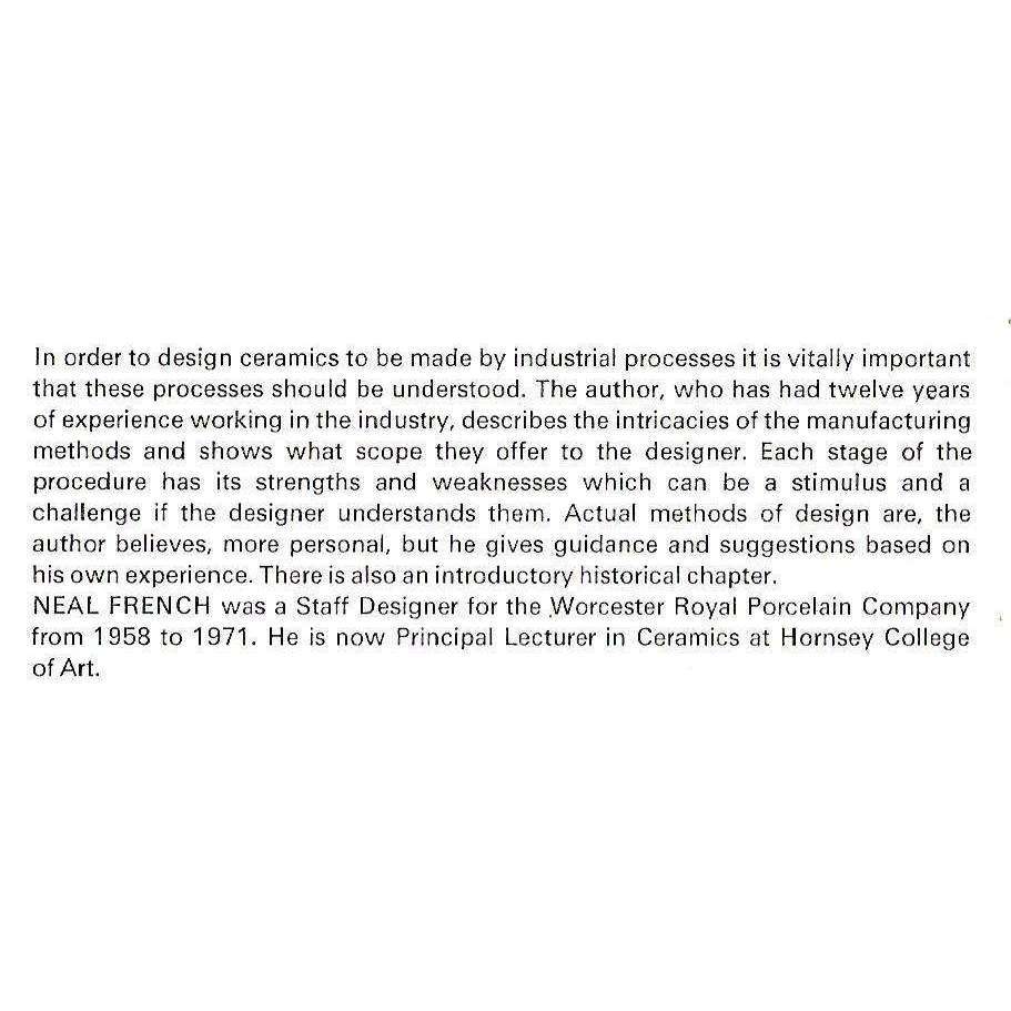 Industrial Cermamics: Tableware | Neal French