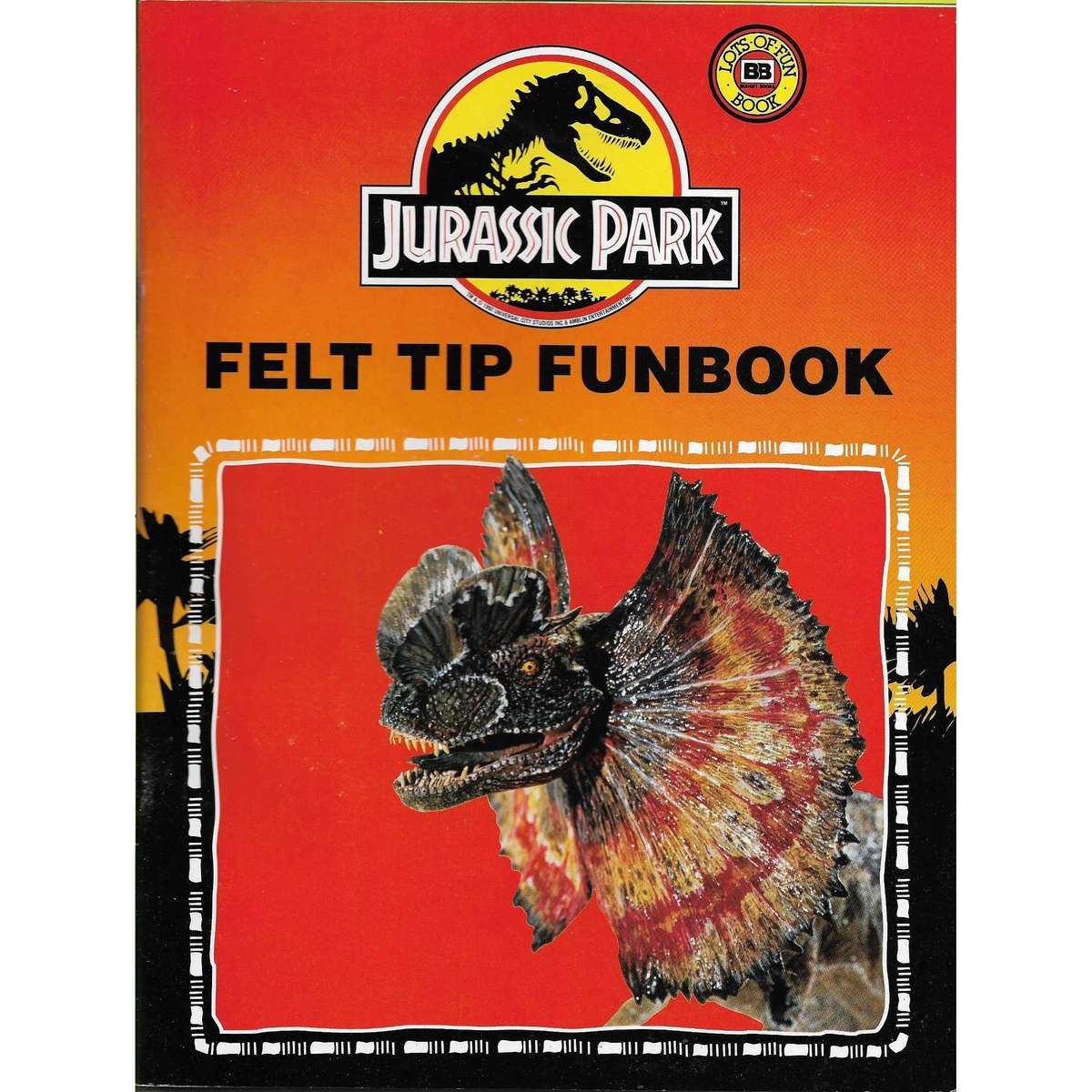 Jurassic Park felt tip funbook (colouring book)