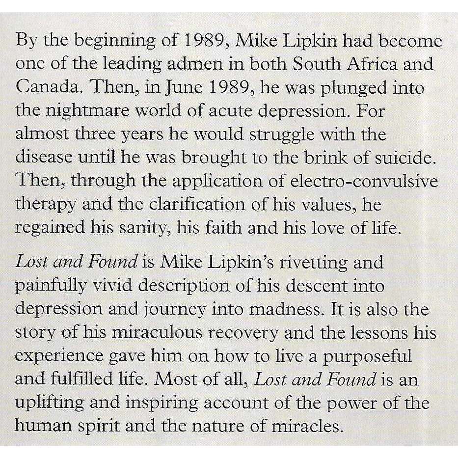 Lost and Found: My Journey to Hell and Back (Inscribed by Author) | Mike Lipkin