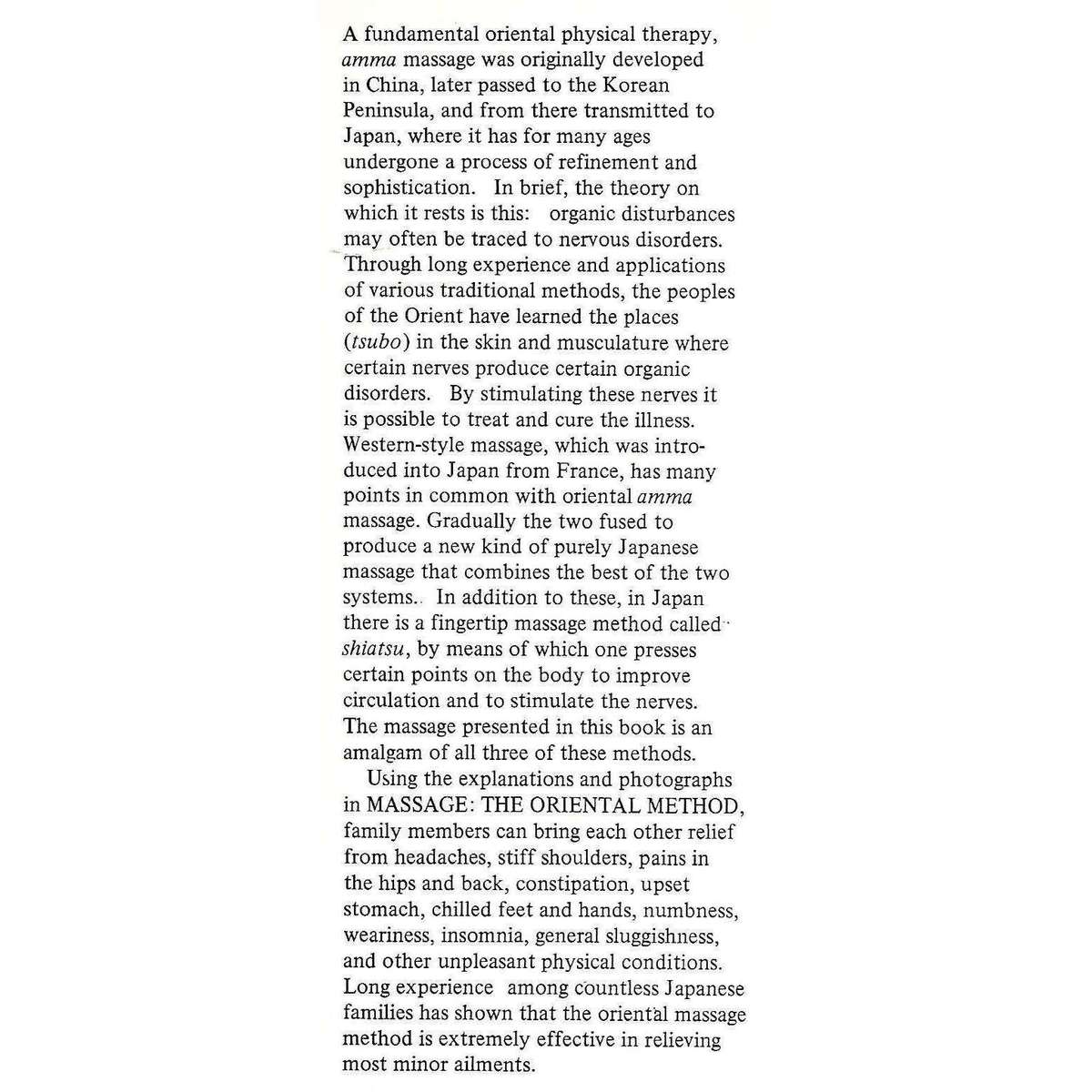 Massage: The Oriental Method | Katsusuke Serizawa