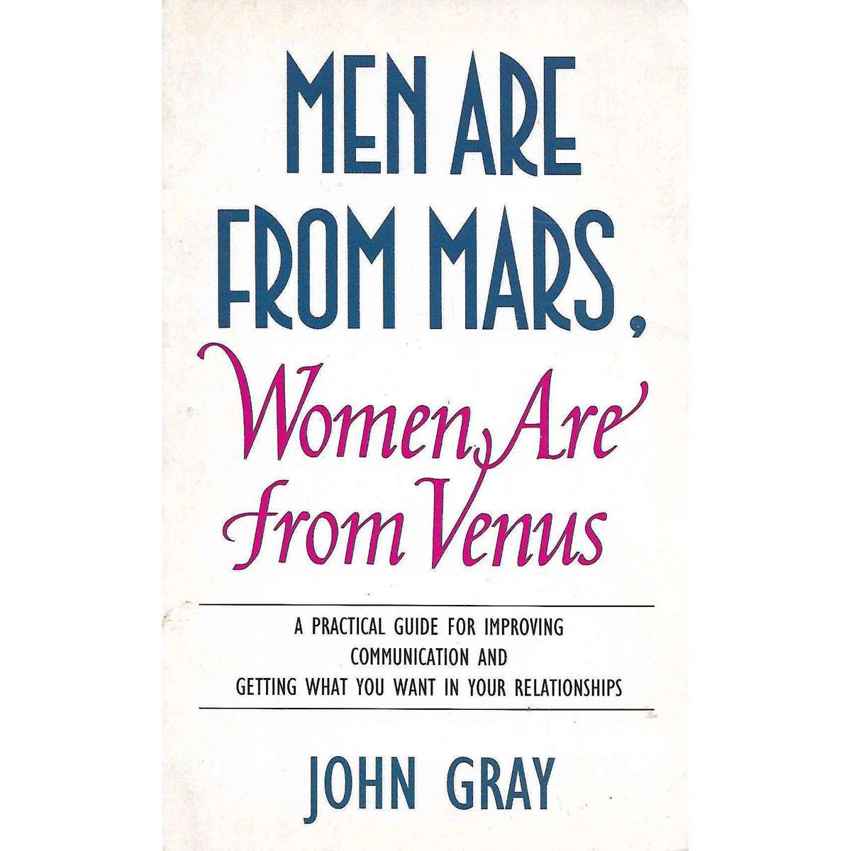 Men Are From Mars, Women Are From Venus | John Gray