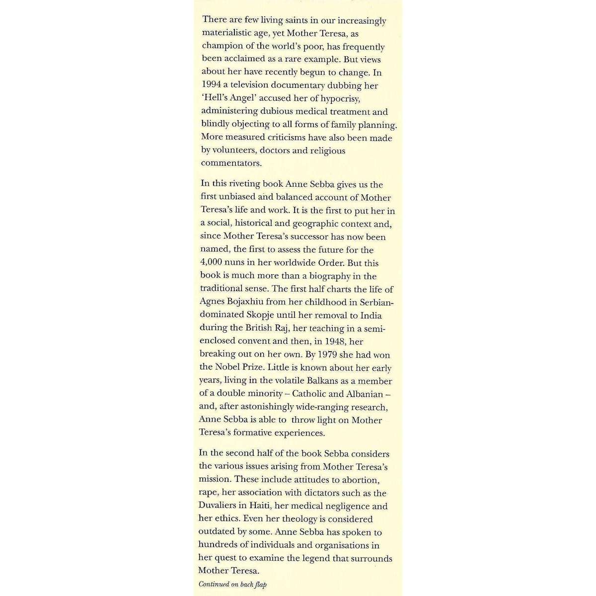 Mother Teresa: Beyond the Image | Anne Sebba