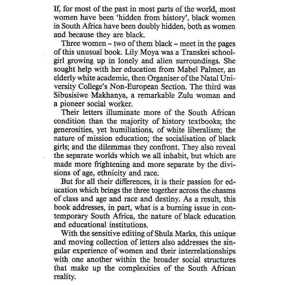 Not Either an Experimental Doll: THe Seperate Worlds of Three South African Women | Shula Marks (...