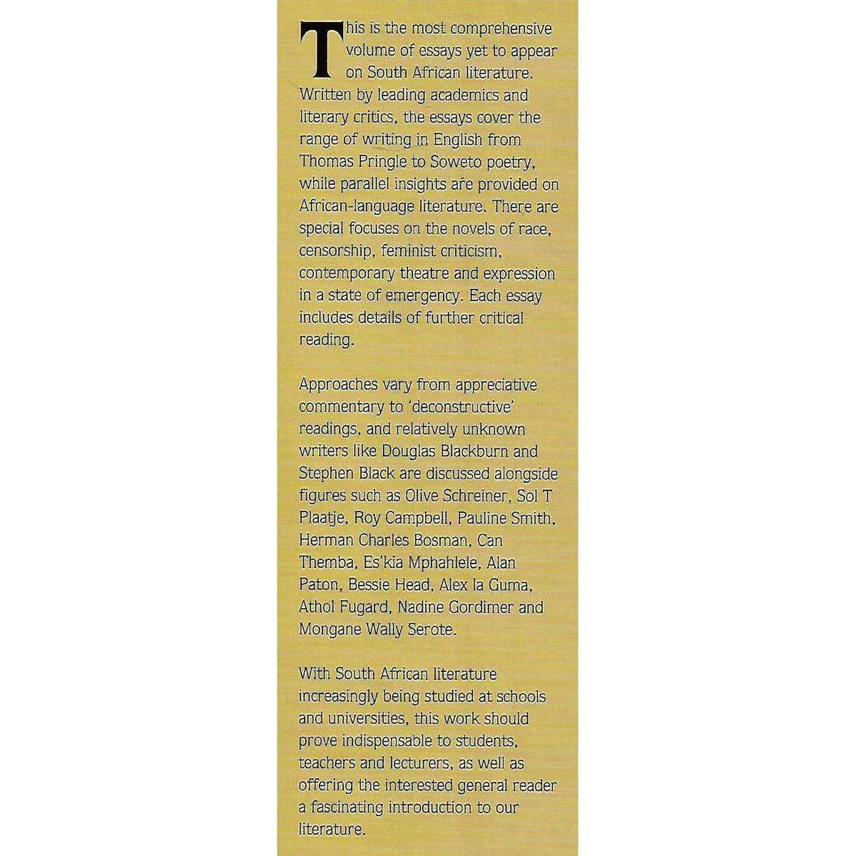 Perspectives on South African English Literature | Michael Chapman, Colin Gardner & Es'kia Mphahl...