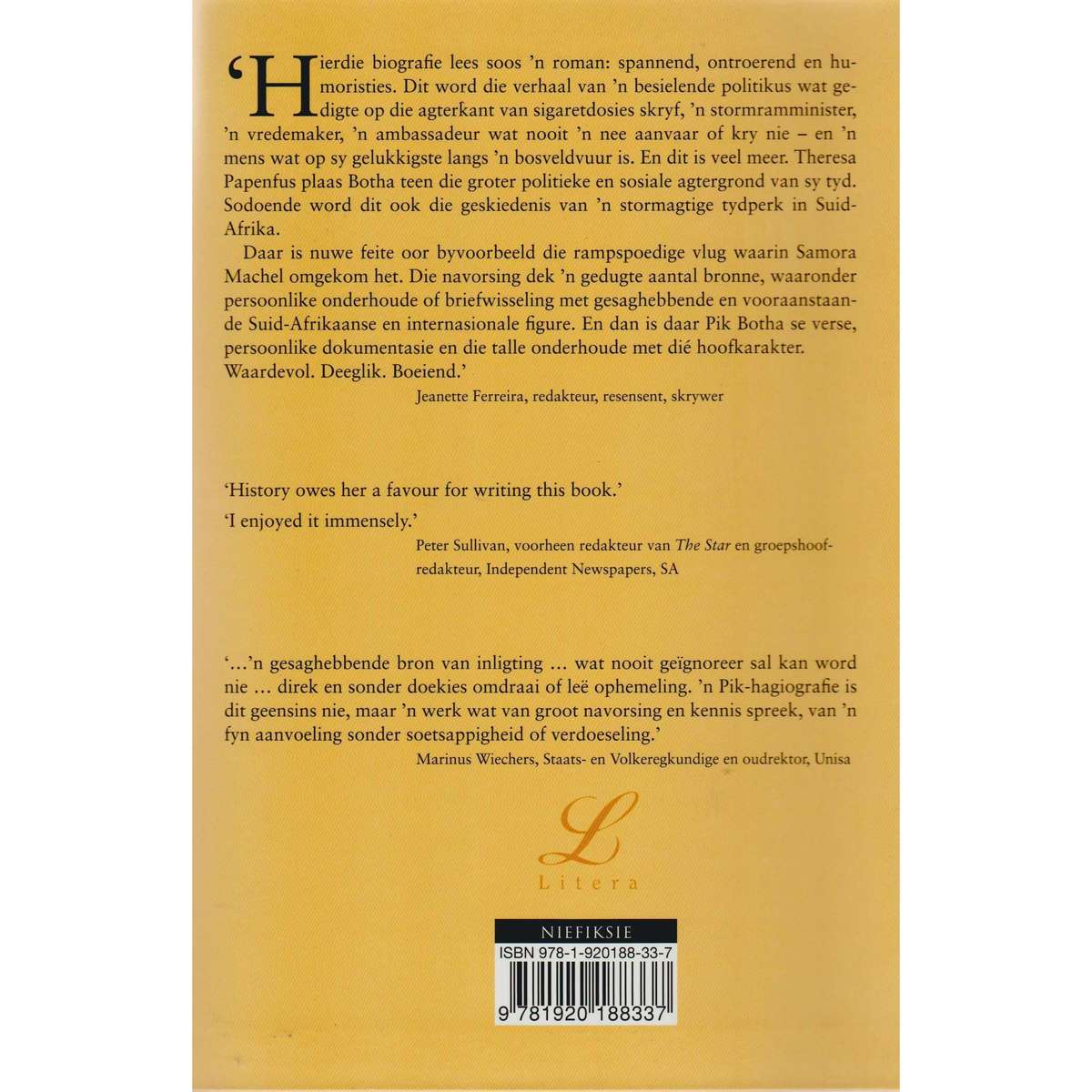 Pik Botha En Sy Tyd (Afrikaans Edition) | Theresa Papenfus