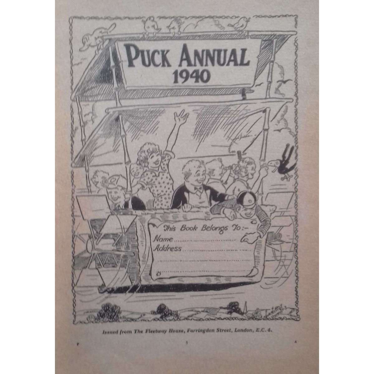 Puck Annual 1940 (Scarce Wartime Issue)