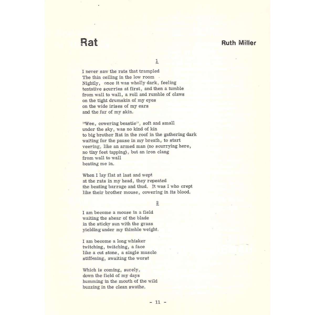 Purple Renoster (No. 7, Winter, 1967)