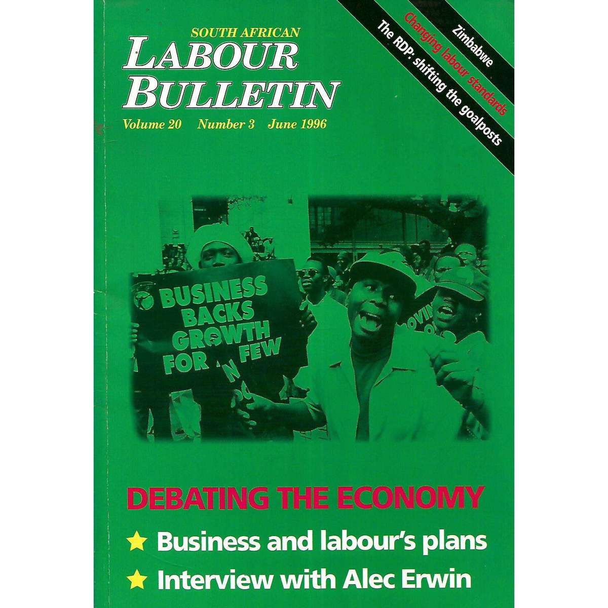 South African Labour Bulletin (Vol. 20, No. 3, June 1996)