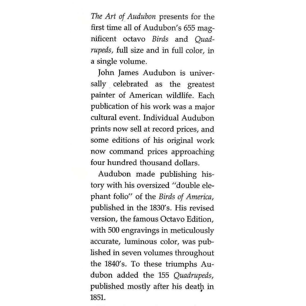 The Art of Audubon: The Complete Birds and Mammals | John James Audubon