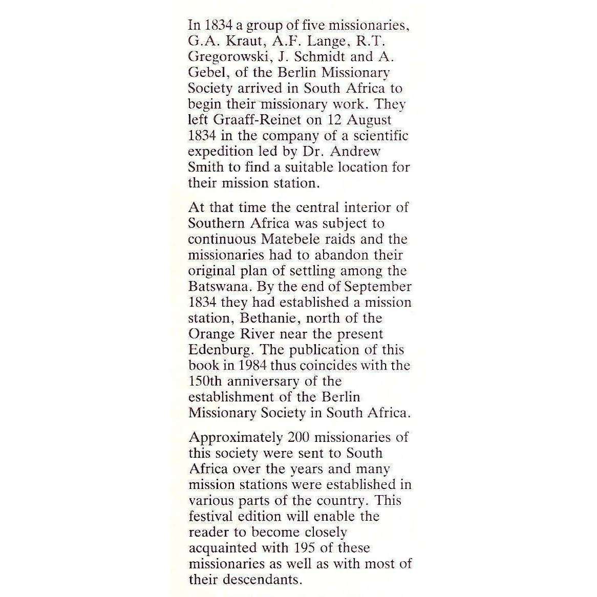 The Berlin Missionaries in South Africa and their Descendants (Dual Language Edition) | Linda Zol...