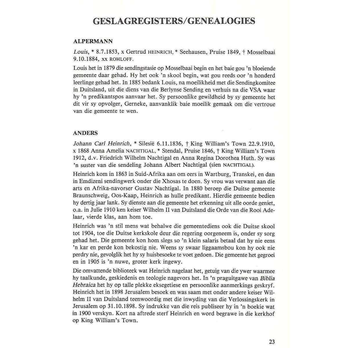 The Berlin Missionaries in South Africa and their Descendants (Dual Language Edition) | Linda Zol...