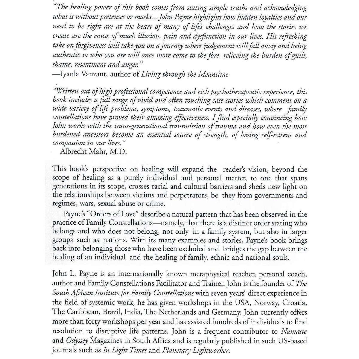 The Healing of Individuals, Families & Nations | John L. Payne