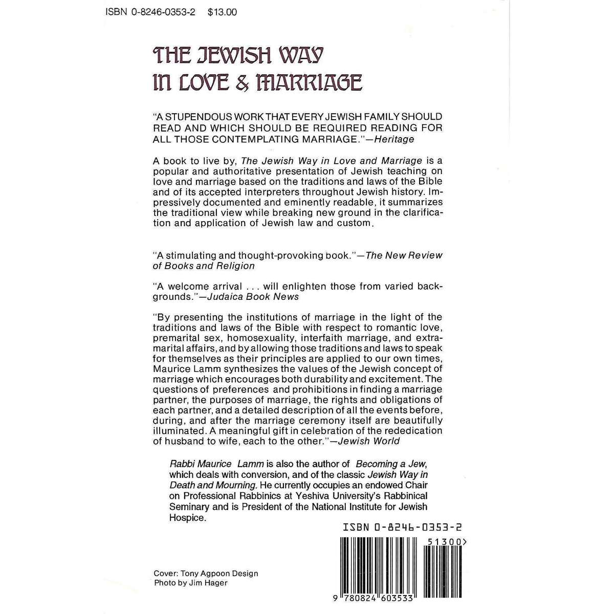 The Jewish Way In Love And Marriage | Maurice Lamm