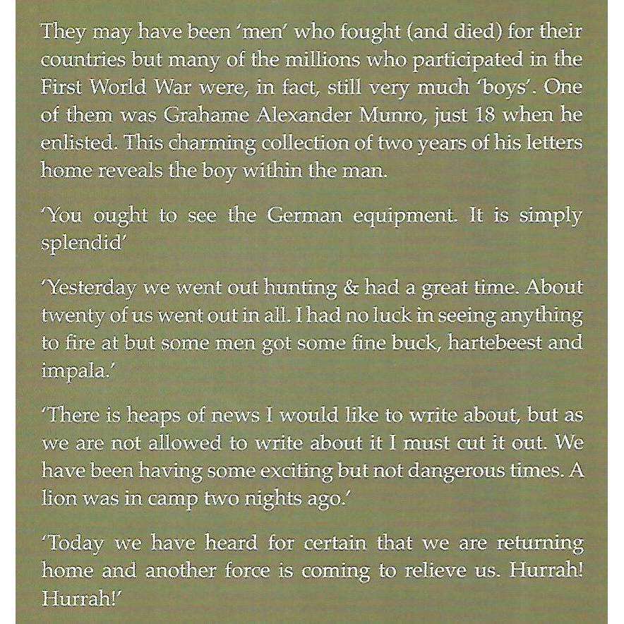 Your Loving Son, Yum: The Letters of Grahame Alexander Munroe to hHis Family, 1915-1916