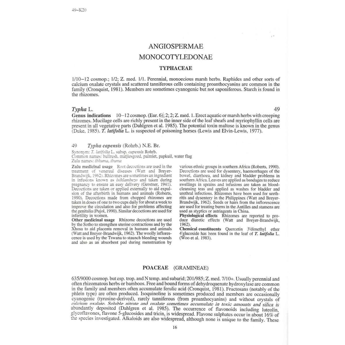 Zulu Medicinal Plants: An Inventory | Anne Hutchings