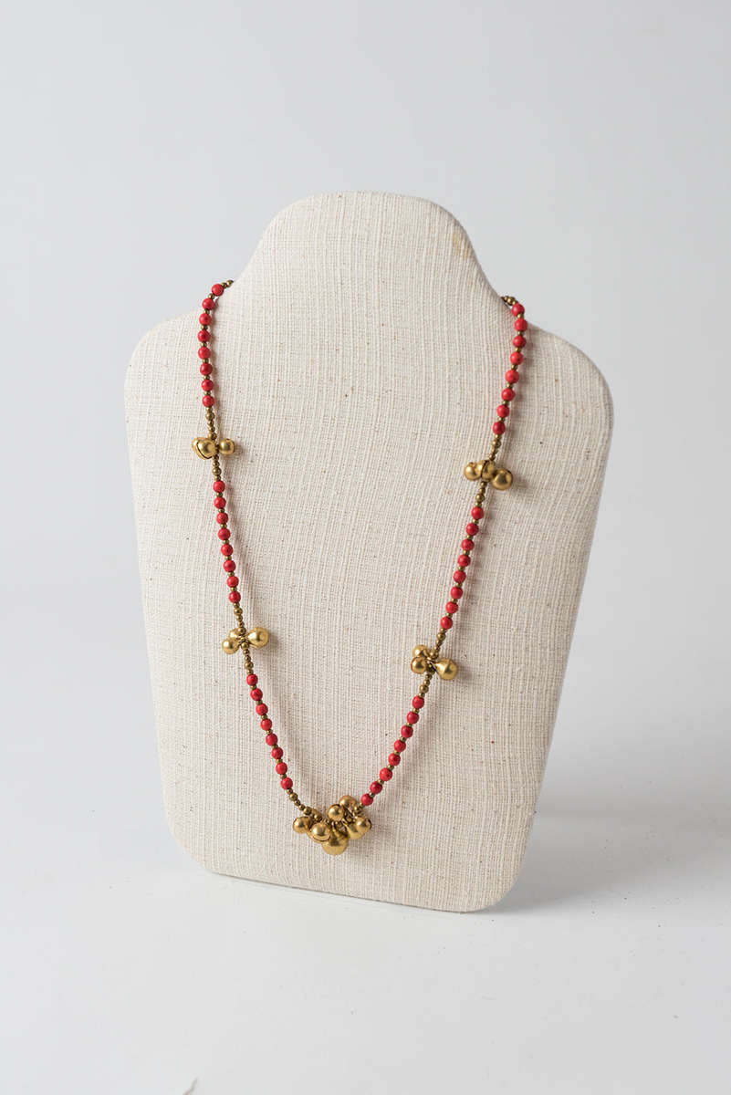 Jingle Necklace/Anklet, Red