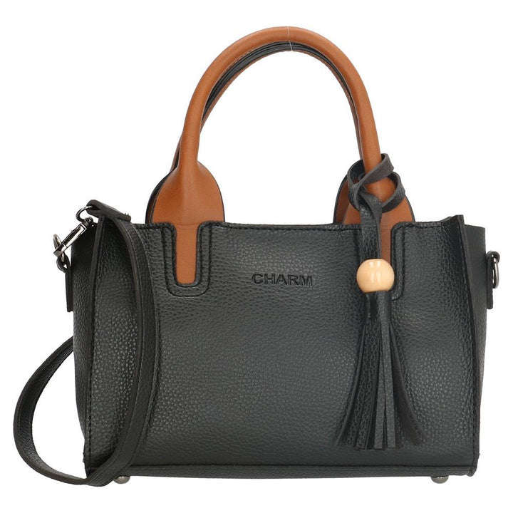 Charm London Covent Garden Ladies PU Hand Bag - Black (DISPLAY MODEL)