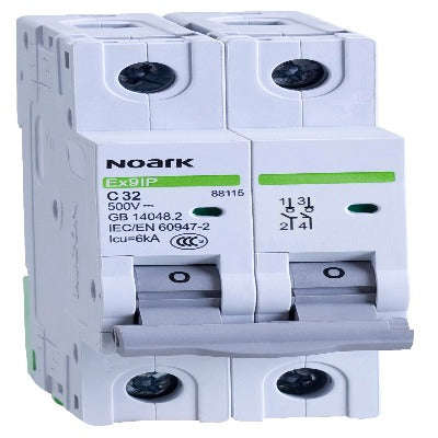 Noark PV DC Isolator 2P 500V