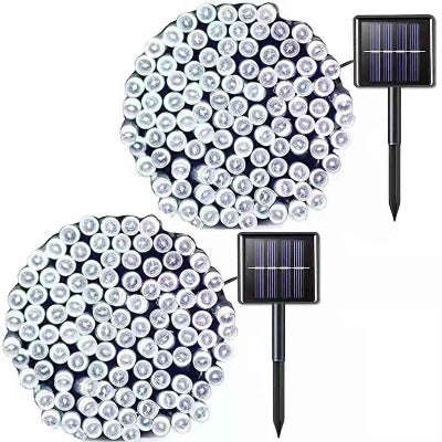 Solar LED 10m Fairy Light String White