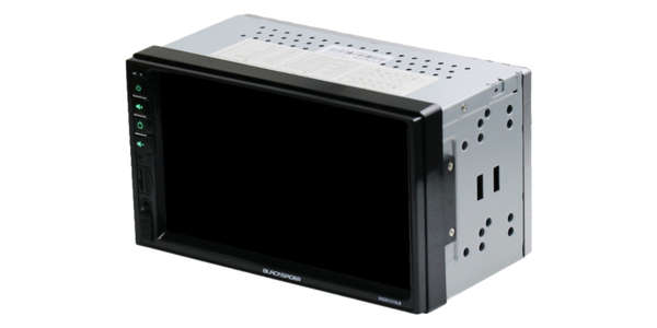 BlackSpider BSDD1310LB Double Din Bluetooth Wired Apple CarPlay Android Auto Radio