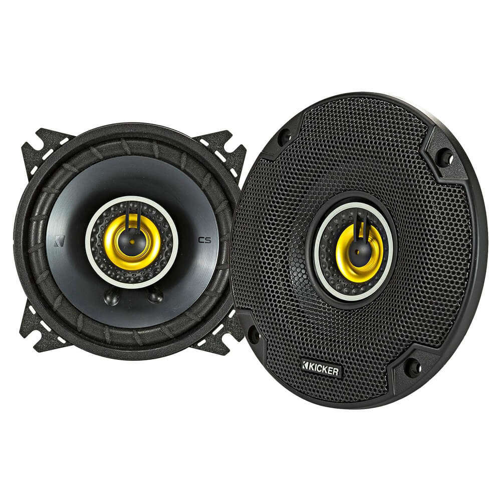 Kicker 46CSC44 4-Inch Coaxial Speakers CS 300 Watt 4-Ohm - Car Audio