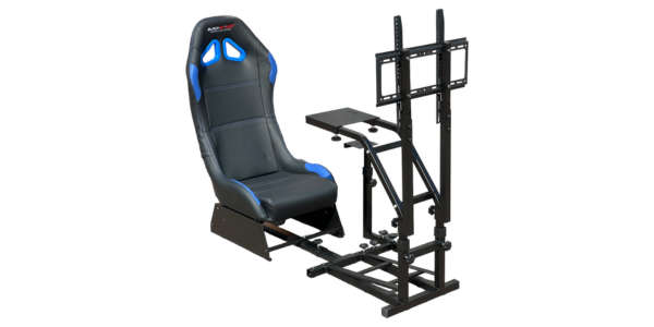 BlackSpider BSVR007 Racing Simulator Seat Black Blue - Car Audio