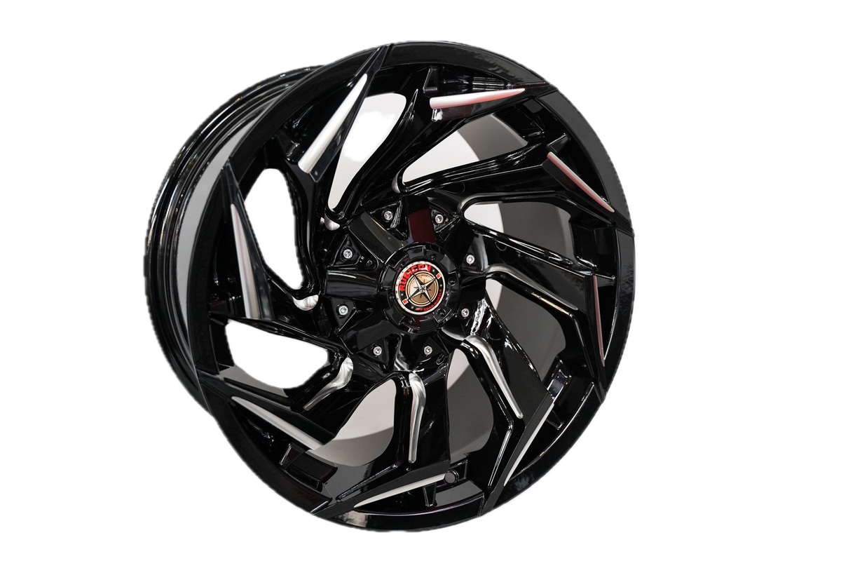 17" Rubicon Off Road Andes 6/139 9J ET0 CB108.1 Gloss Black + Milling