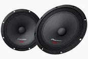 Pioneer TS-M1610PRO 6.5" 100Watt Mid-Range Speakers - Car Audio