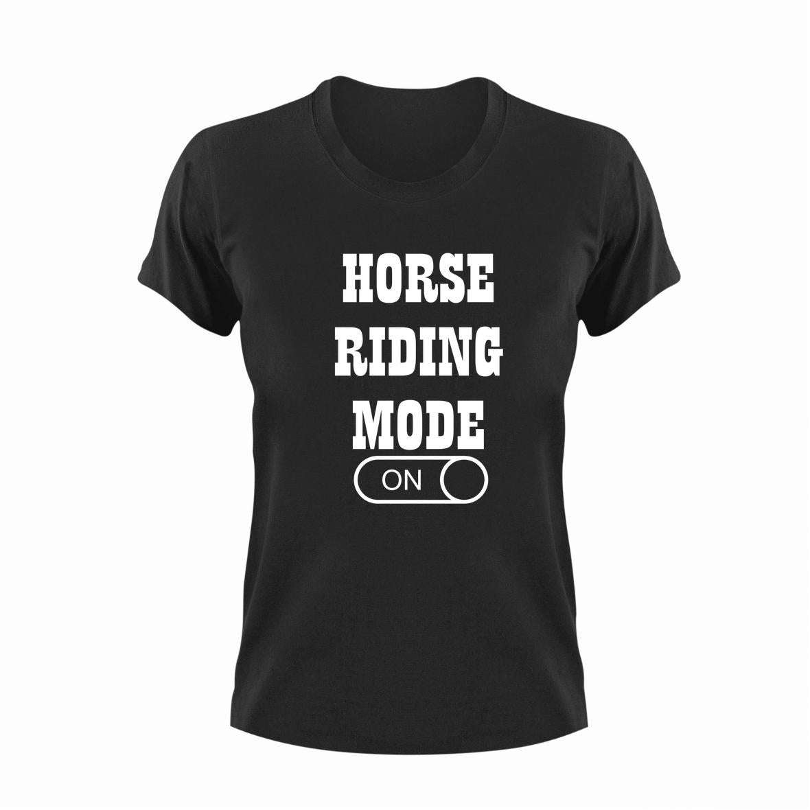 Horse Riding Mode ON T-Shirt - Large / Red / Classic Unisex Fit