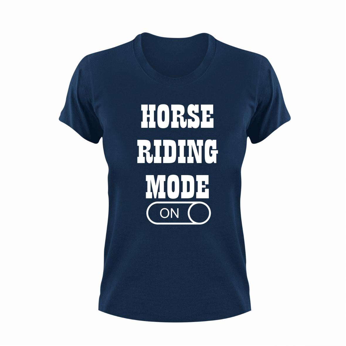 Horse Riding Mode ON T-Shirt - Large / Red / Classic Unisex Fit