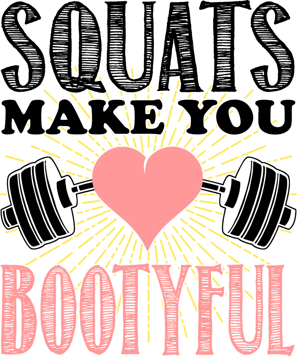 Squats Bootyful Hoodie Gift Idea for a Birthday or Christmas