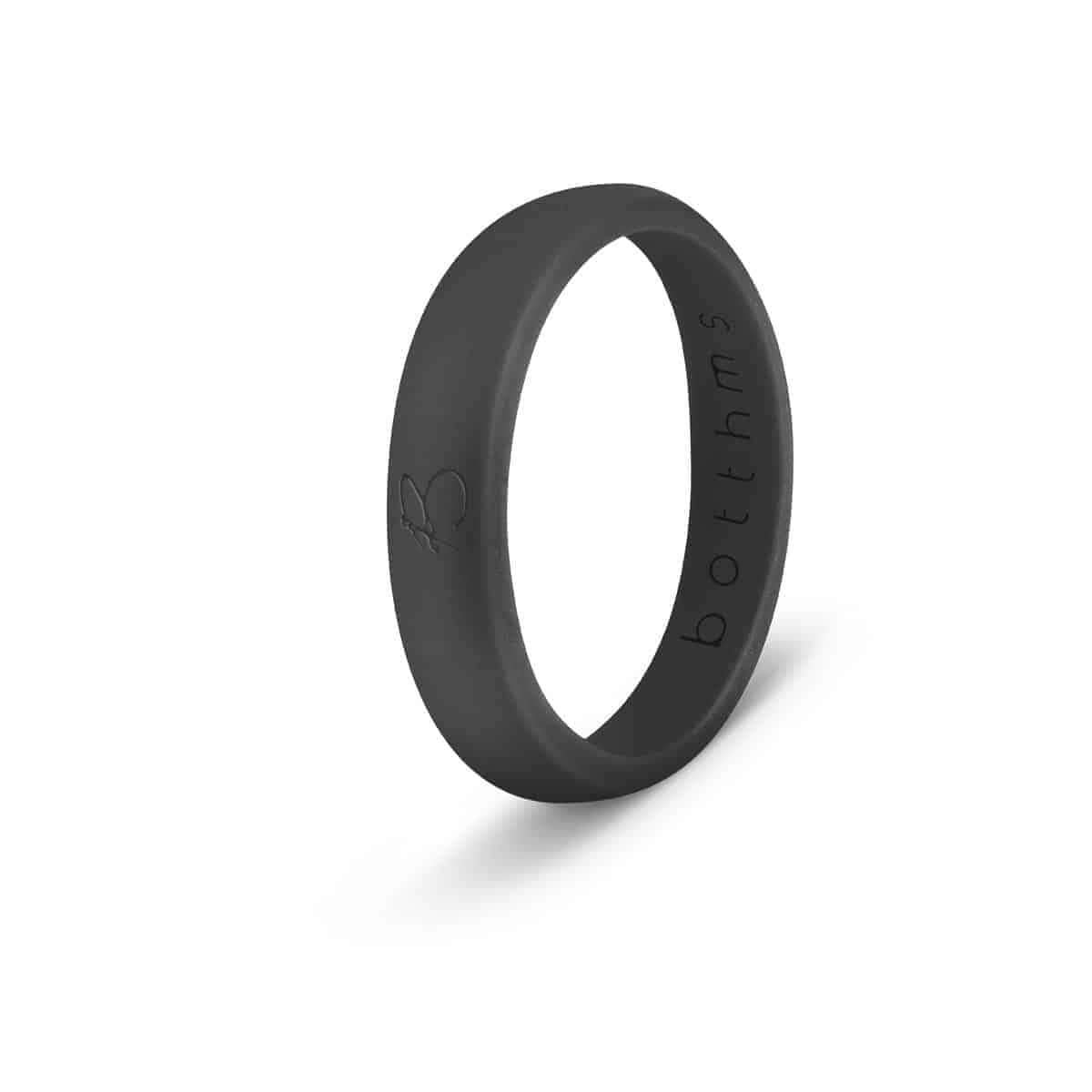 botthms Black Ladies Active Silicone Ring - 9
