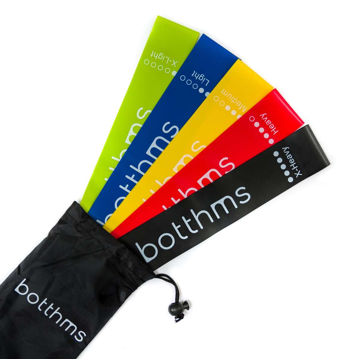 botthms Hip Resistance bands - Set of 5