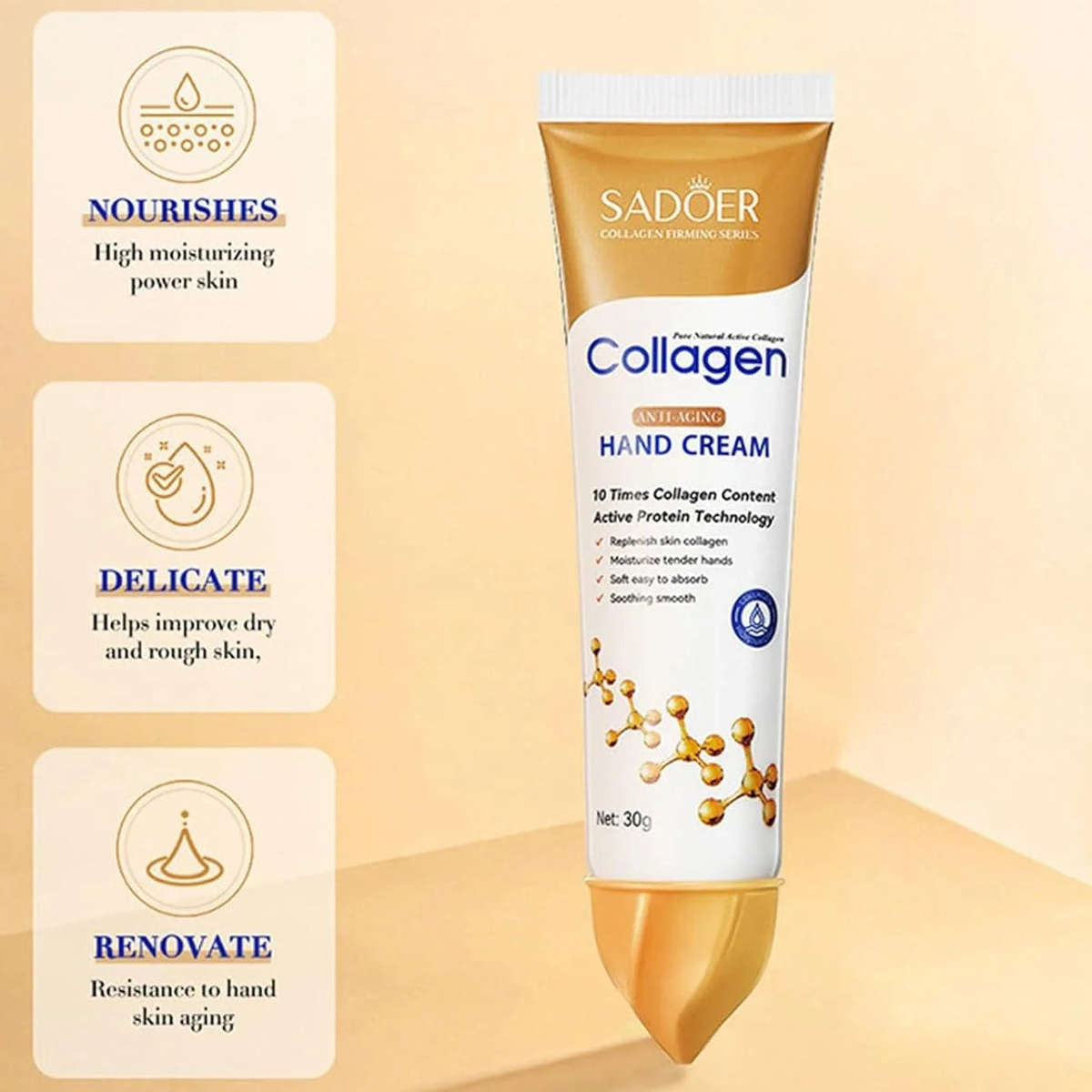Sadoer - Collagen Hand Cream - 30g