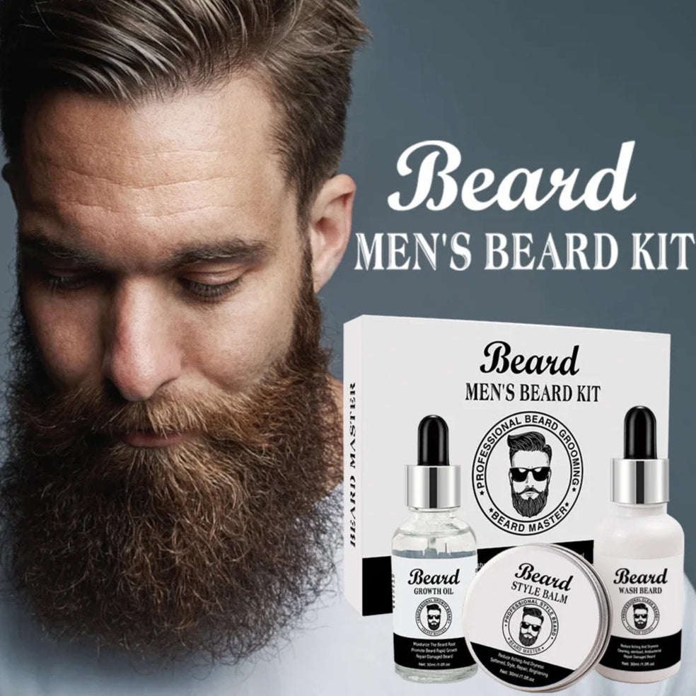 Men's Beard Kit - 3pcs