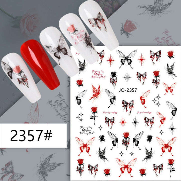 Nail Sticker - 2357 - Butterfly