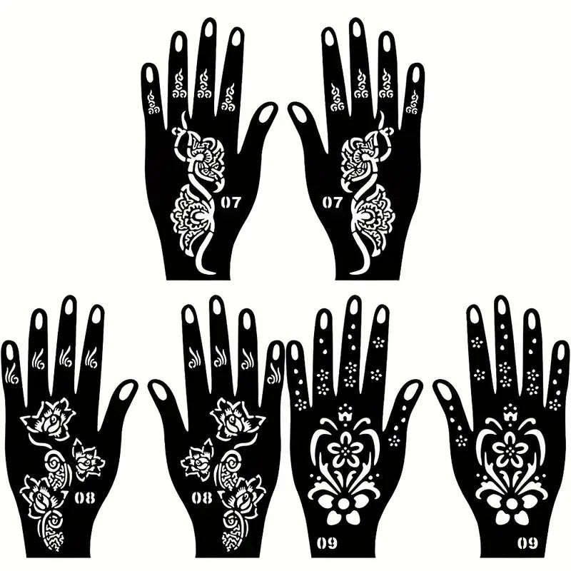 Tattoo Stencils - Hand - 12pcs