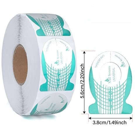 Nail Forms Tip Sculpting Guide Stickers - QZ06 - 500pcs Roll