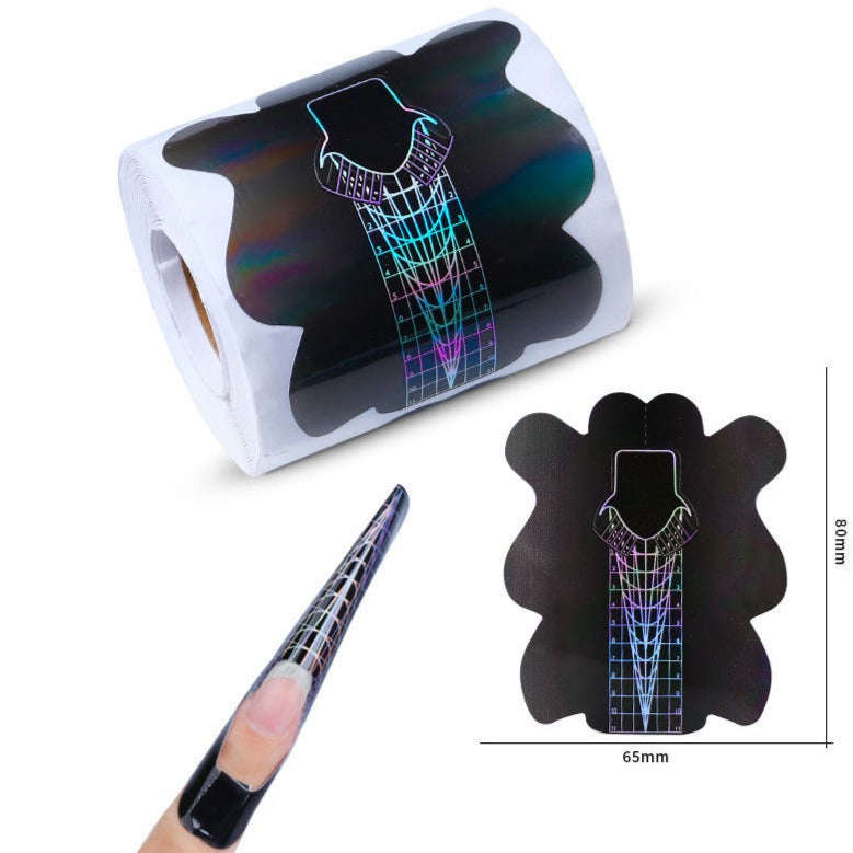 Nail Forms Tip Sculpting Guide Stickers - QZ45 - 500pcs Roll