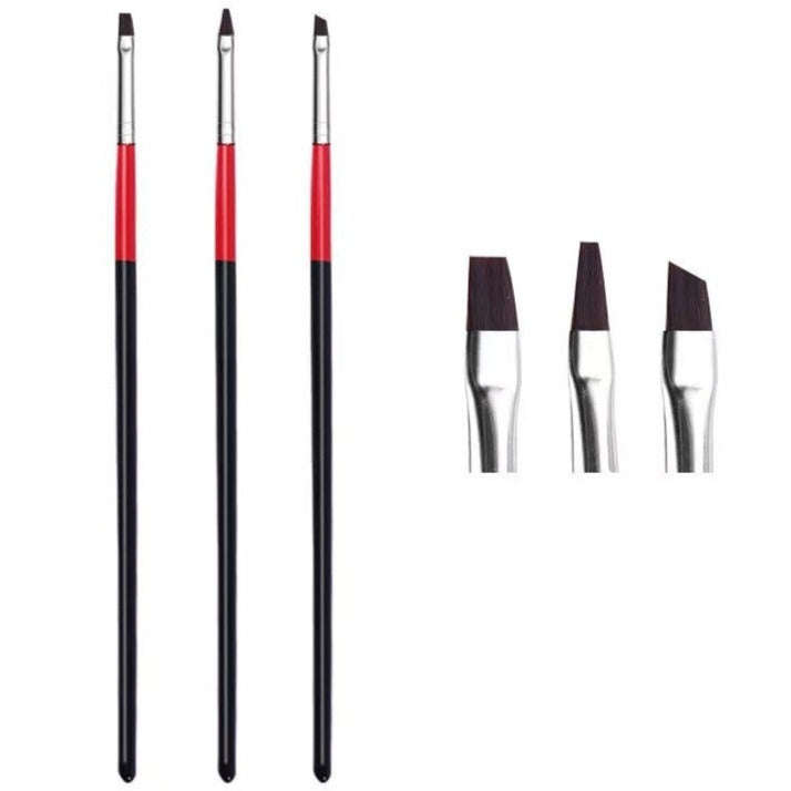 Nail Art Brush Set - 3pcs