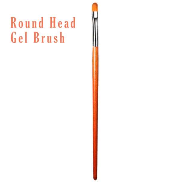 Nail Art Brush Set - Wood Stem- 4pcs