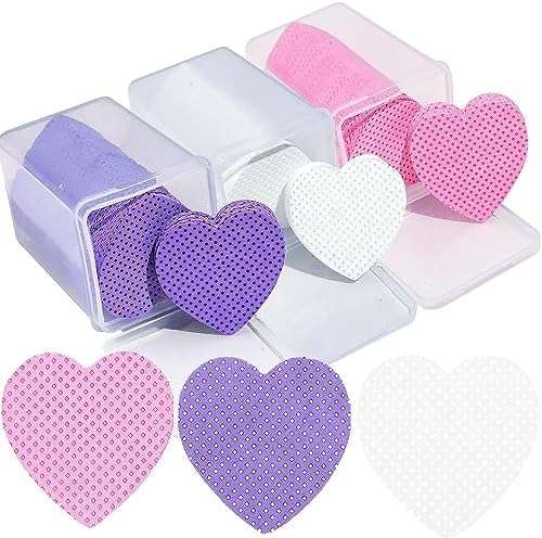 Cotton Wipes - Lint Free - 200pcs - Heart Shape
