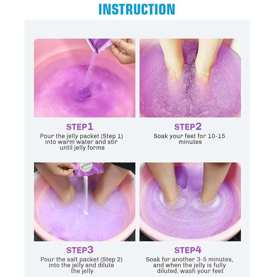 Pedi Jelly & Salt Spa - 30g Step 1 & 2 - Single Use