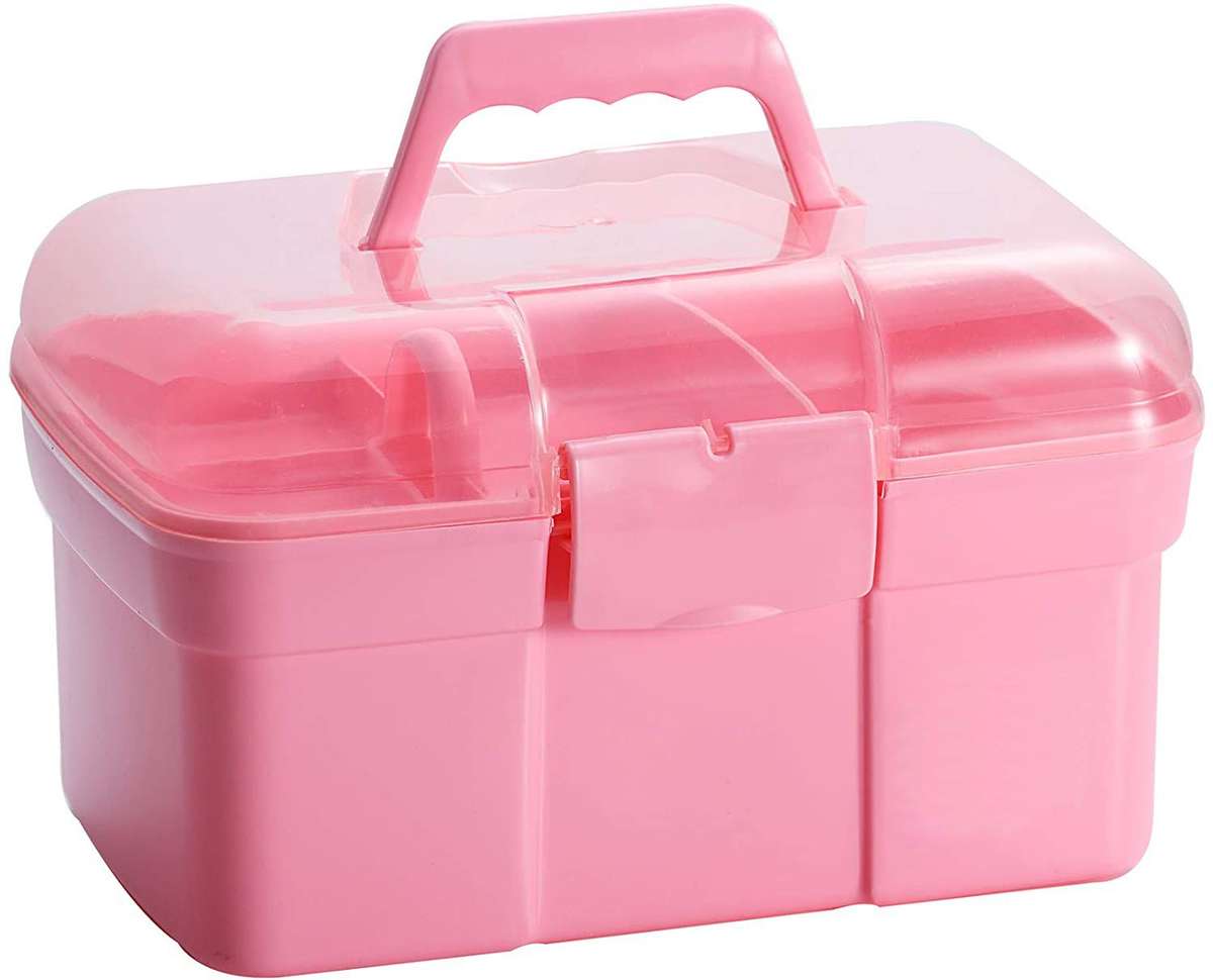 Storage Box Plastic - Tool Box - Pink