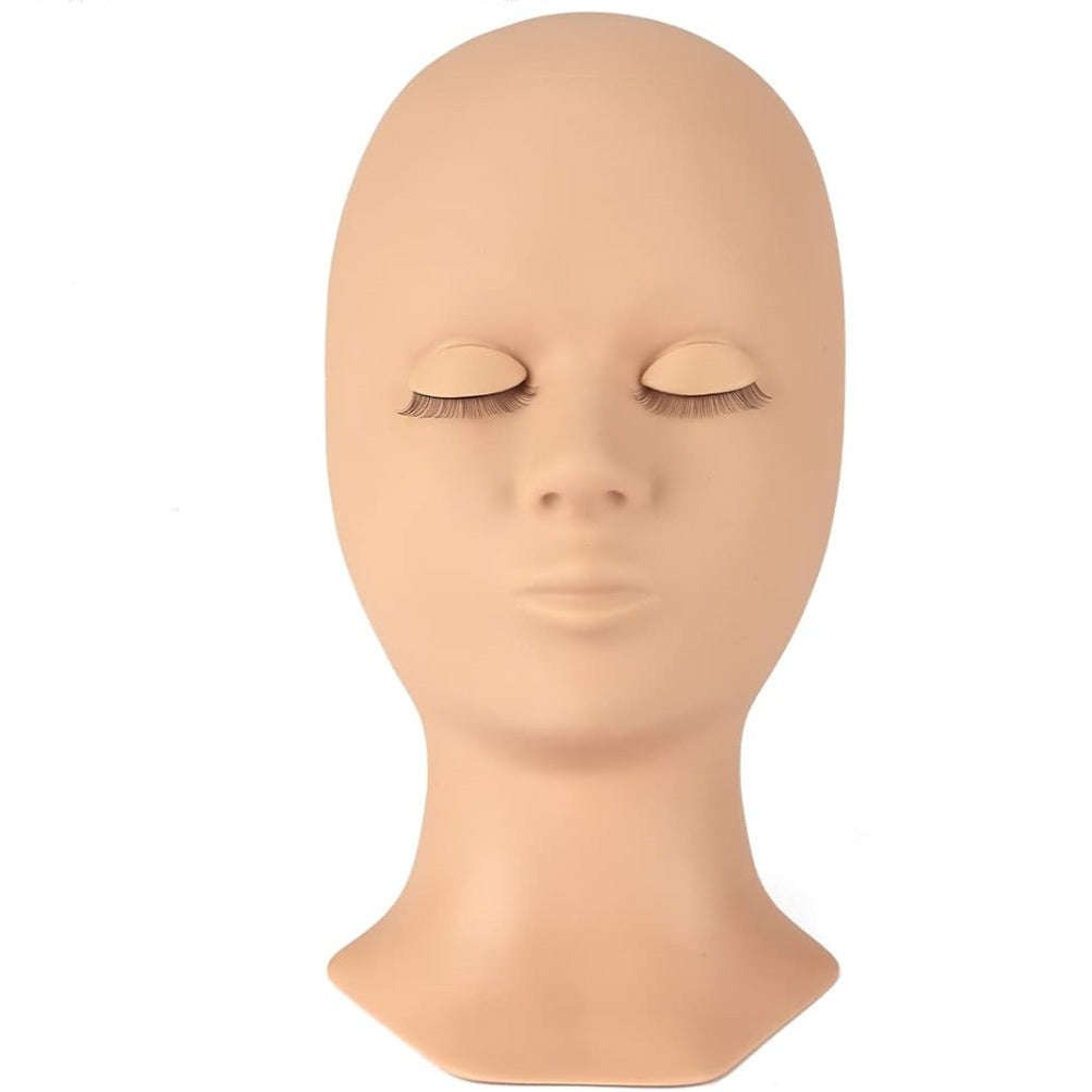 Mannequin Practice Head - For Lash Extensions & Makeup Training - Light Skin