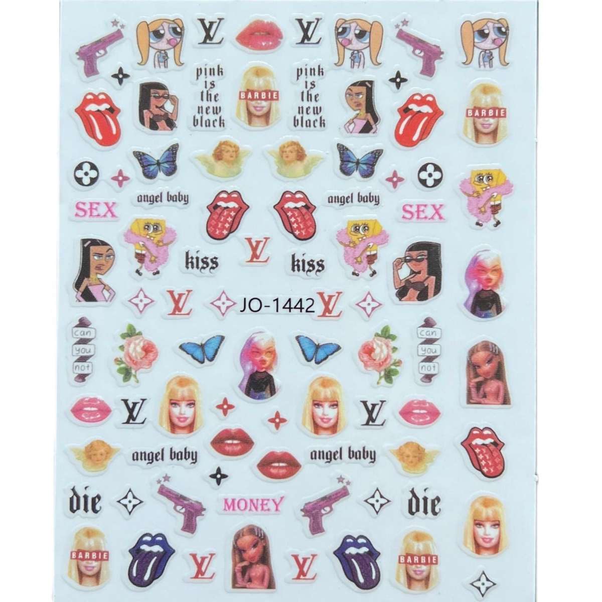 Nail Sticker - Barbie - (JO-1442)