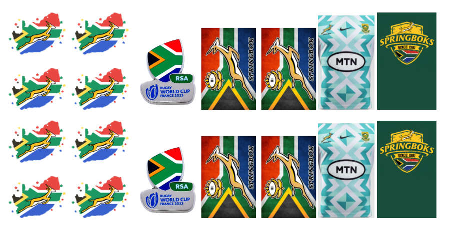 Springbok Rugby - Water Decals