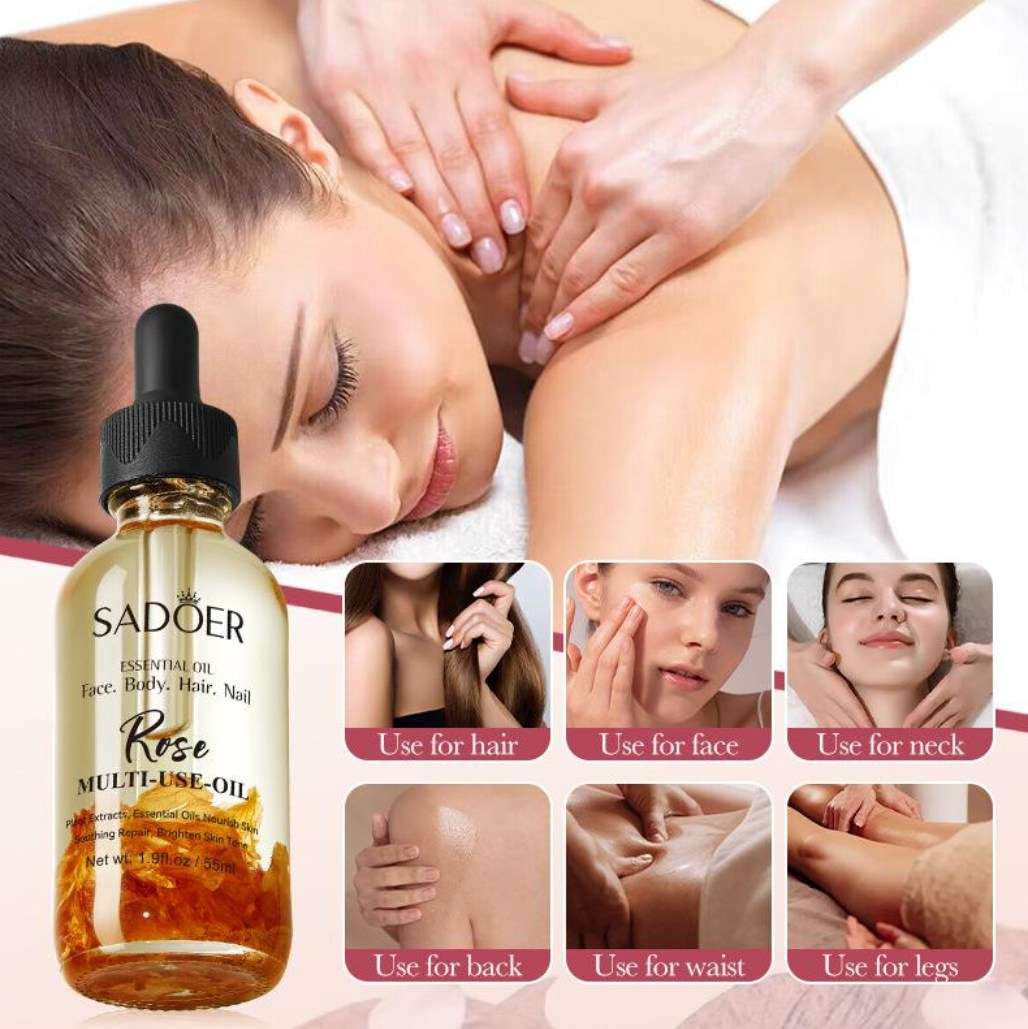 SADOER - Essential Oil - Face / Body / Hair / Nail - Rose - 30ml
