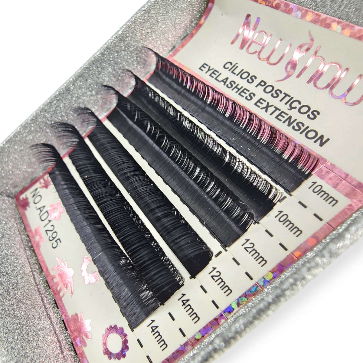 False Eyelashes Extentions - Individual - Mix Size - 0.07D