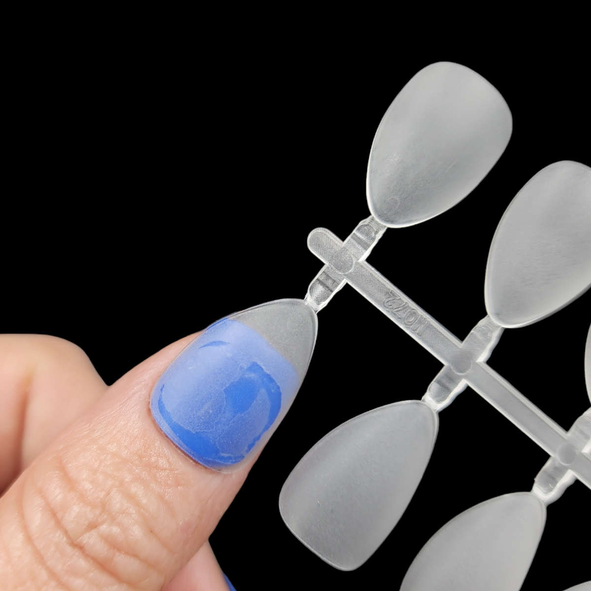 Almond - Extra Short - Full Cover - Soft Gel - Clear Matt - Nail Tips - 300pcs - M072